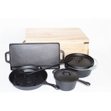 Hot Selling Pre-seasoned Cast Iron Cookware Set